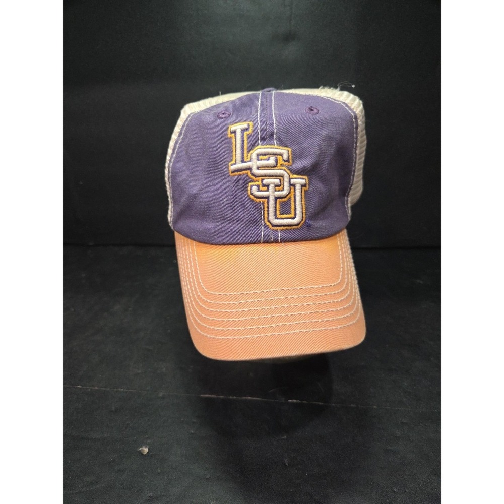 LSU Tigers Top of the World Trucker Hat, Purple‎ Orange Mesh Snapback NCAA Cap